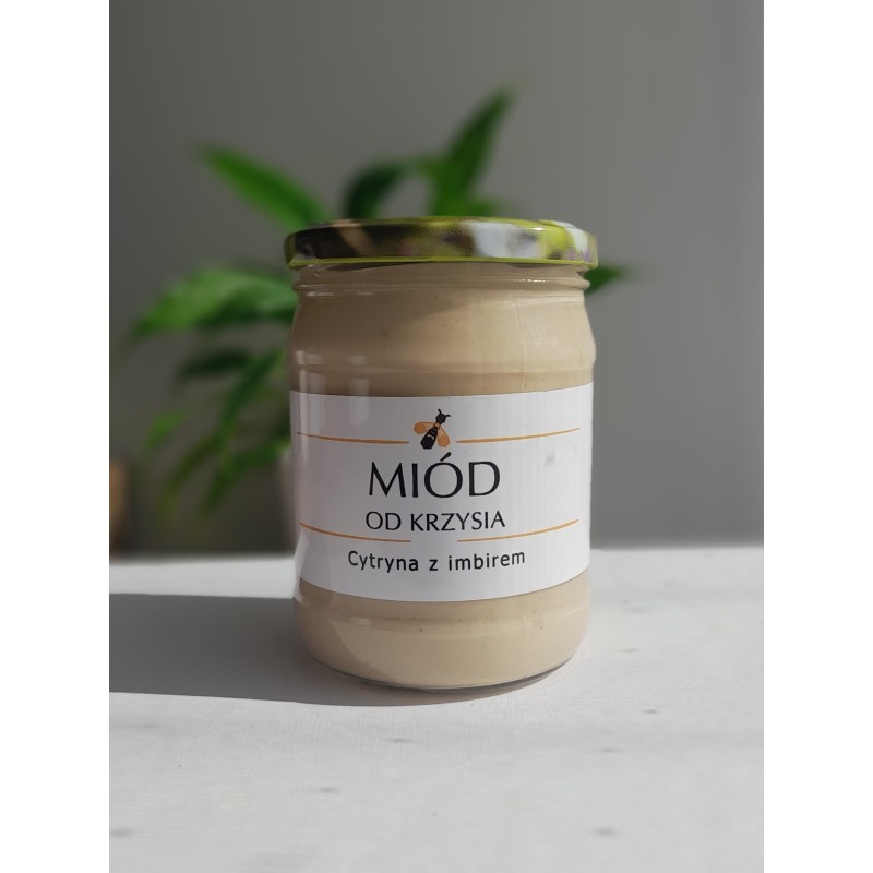 Miód Kremowany Cytryna z Imbirem 620g
