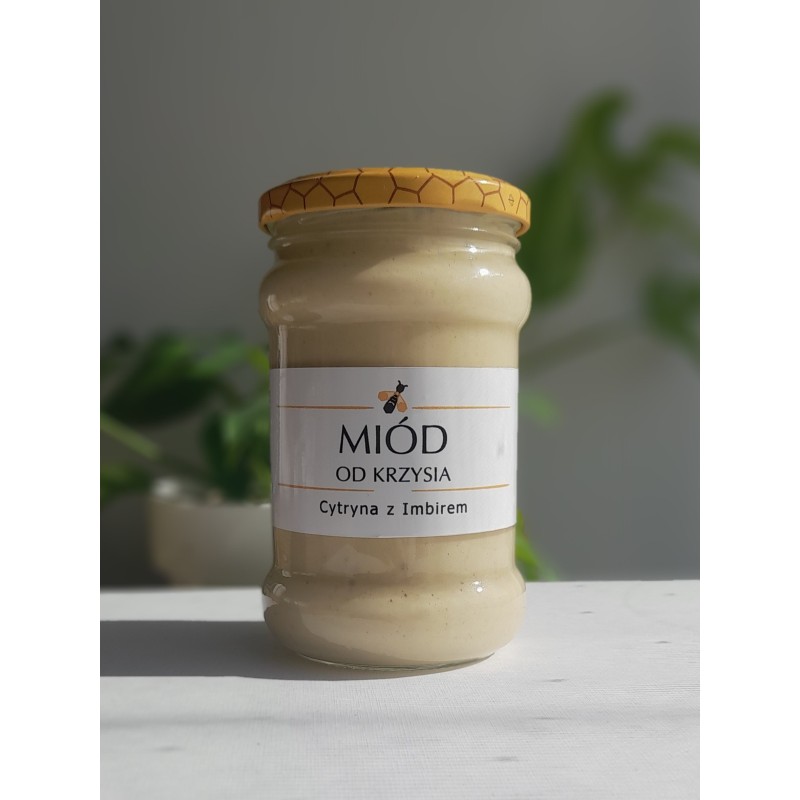 Miód Kremowany Cytryna z Imbirem 350g
