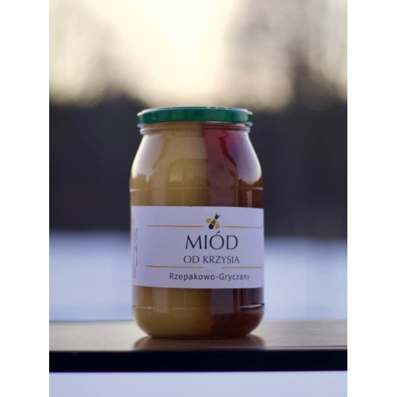 Miód Rzepakowo-Gryczany 1250g